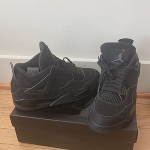 Black Suede Jordans men sz 8.5 (like new)